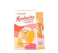 TEAZEN - Pack de 10 Sachets Kombucha Mangue Goyave - Boisson Instantanée Probiotique - Thé Sans Sucre - Faible en Calories - Vegan - Clean Label - 10 x 5 g
