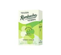 TEAZEN - Pack de 10 Sachets Kombucha Raisin Shine Muscat - Boisson Instantanée Probiotique - Thé Sans Sucre - Faible en Calories - Vegan - Clean Label - 10 x 5 g