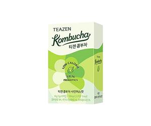 TEAZEN - Pack de 10 Sachets Kombucha Raisin Shine Muscat - Boisson Instantanée Probiotique - Thé Sans Sucre - Faible en Calories - Vegan - Clean Label - 10 x 5 g