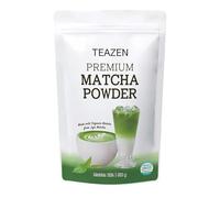 TEAZEN - Poudre de Matcha Premium - Style Café sucré pour Matcha Latte - Thé Vert Authentique de Jeju - Boisson Bien-être Riche en Antioxydants - Sachet Refermable de 500g