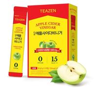 TEAZEN - Vinaigre de Cidre de Pomme Sans Sucre - Boisson instantanée au thé vert - 10 sachets - Sans sucre, végétalien, faible en calories - Mélange japonais pour l'énergie et le métabolisme