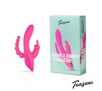 Teazers - Double Vibromasseur Rabbit - Rose
