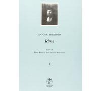 Tebaldeo Antonio - Rime. Vol. 1: Introduzione. [Import]