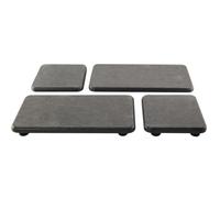 Tebbomp Plateau de Salle de Bain en Terre de Diatomées, Plateau de Savon de Cuisine Absorbant pour, Noir