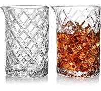 Tebery Lot de 2 verres à cocktail en verre à fond épais, sans couture, de qualité professionnelle, 500 ml