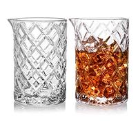 Tebery Lot de 2 verres à cocktail en verre à fond épais, sans couture, de qualité professionnelle, 500 ml