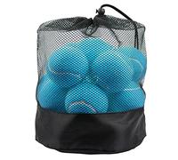 Tebery Lot de 20 balles de Tennis d'entraînement avancées Bleu Clair pour débutants, balles de Jeu pour Chien, livrées avec Sac en Maille pour Un Transport Facile
