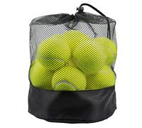 Tebery Lot de 20 Balles Tennis avec Sac de Transport en Maille, Durables, Vert pour Adultes, Enfants et Chiens