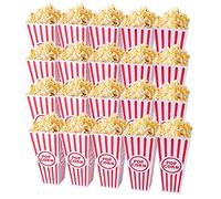 Tebery Lot de 20 boîtes de Open-top Popcorn Plastique réutilisable cinéma Style Popcorn Boîtes de Conservation