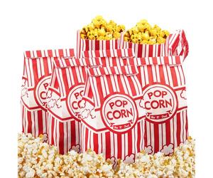 Tebery Lot de 200 grands sacs à pop-corn en papier, 29 x 13 cm, pour soirée cinéma, fête, mariage, anniversaire