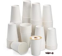 Tebery Lot de 200 tasses à café en carton de 360 ml au design élégant pour expresso