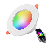 Tebinzi Éclairage extérieur encastré | 4 LED RVB sans fil | 10 W LED RGBCW dialogue facile Doodle Smart App