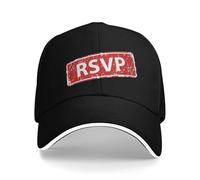 TEBTRGK Français RSVP Idées Cadeaux de Retraite ou d’Anniversaire Casquette de Baseball Mode Femmes Hommes Chapeau de Camionneur Casquette Hippie à l’épreuve du Soleil Cadeau d’Anniversaire