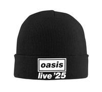 TEBTRGK Oasi Live 25 Bande Tricot Bonnet Mode Caps Hommes Femmes Gym Bonnet Chapeaux Motif Élastique Bonnet Chapeaux