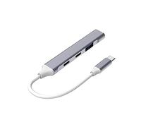 Tec-Digi Concentrateur USB C, Fin de Type C vers 4 Ports USB 3.0, Adaptateur d'extension de données, répartiteur USB Compatible avec Thunderbolt 3 MacBook Pro M1 Air 2020, iPad Pro Air, XPS 13/15