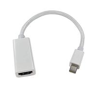 Tec-Digi Mini Cable Adaptateur DP vers HDMI, Adaptateur convertisseur HDTV, Compatible avec Thunderbolt pour Apple Mac, MacBook Air Pro, iMac