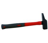 TEC HIT 201825 - Marteau Menuisier - En Acier Trempé et Manche en Fibre de Verre - Gainé - Robuste et Résistant - 25 mm - Noir/R