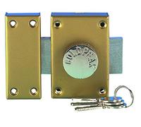 Tec Hit 561231 Verrou de sureté à bouton 3 Clés Ø 40 mm