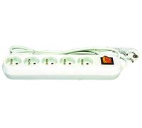 TEC HIT 850510 - Bloc 5 prises 16A + T - 230 V - Plastique ABS - Blanc