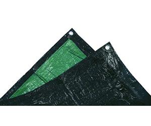 TEC HIT 882203 bâche ultra lourde de protection 240g/m² - 2x3m - Vert/Noir