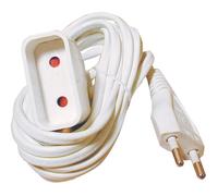 TEC HIT Rallonge électrique 6 A 2x0,75 mm² longueur 5 m