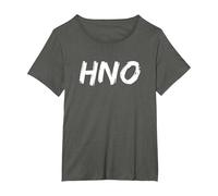 TEC HNO Techno T-Shirt, Femme Grandes Tailles, Asphalte, 1X