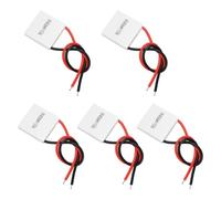 TEC1-04902 Lot de 5 modules thermoélectriques pour dissipateur thermique | Élément de refroidissement semi-conducteur CC 5 V 2 A 10 W 20 × 20 × 4,0 mm pour dissipation de la chaleur de téléphone