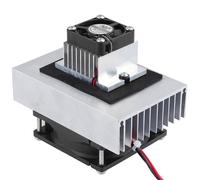 TEC1-12706 12V DIY Thermoelectric Peltier Refrigeration Cooling System Kit,Semiconductor Cooler Conductor Module + Radiator + Fan