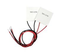 TEC1-12706 Lot de 2 puces de module thermoélectrique Peltier Cooler 12 V 6 A, 40 x 40 x 3,75 mm, pour refroidissement CPU et contrôle de la température