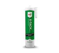 Tec7 X-Tack Colle de montage puissante Blanc 310 ml Élastique à 1 composant Adhérence initiale extrêmement élevée Résistante aux vibrations et aux chocs