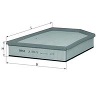 Filtre à air KNECHT LX 1591/9