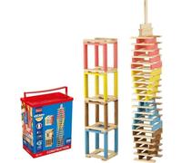 Técap Multicolor - Jeu d'équilibre et de construction - JEUJURA - 200 pieces