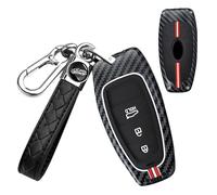 TECART Coque de clé de voiture compatible avec Hyundai Sonata, Santa Cruz, Santa fe, Nexo, Tucson, palissade, en silicone, 3 boutons, tissage B