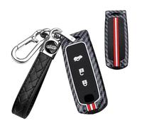TECART Coque de clé de voiture compatible avec Mazda 2, 3, 5, 6 CX-3, CX-4, CX-5, CX-7, CX-9, Atenza Axela MX-5, en métal, en silicone, 3 boutons, tissage B