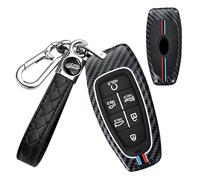 TECART Coque de clé de voiture - Convient pour Hyundai Sonata, Santa Cruz, Santa fe, Nexo, Tucson - Palissade - En silicone - 6 boutons - Tissage A