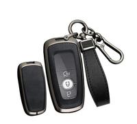 TECART Coque de Protection pour clé de Voiture Intelligente - Convient pour Ford Mustang Ecosport Fusion Edge Explorer Expedition Mondeo Ranger Fiesta - Motif Cuir - Portable - Accessoire de clé B 3