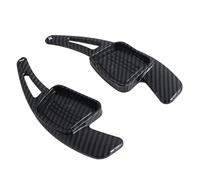 TECART Extensions de palettes de volant en plastique ABS pour Audi A3 A3 New Energy A4L A5 A8 S3 S5 SQ5 R8 Q7 TT TTS Motif fibre de carbone Noir