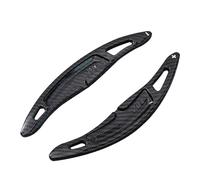 TECART Lot de 2 palettes de changement de vitesse de volant - Pour Porsche Panamera Macan Cayenne 718 918 911 - Kit de rechange Shift Paddles - Levier de vitesse - Intérieur en carbone - Noir
