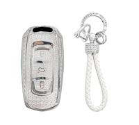 TECART Porte-clés compatible avec Geely Atlas Boyue NL3 GC9 Emgrand X7 EX7 EC7 Global Hawk GX3 TPU Smart Clé de voiture 3 boutons Coque de clé de voiture Accessoires de voiture -A Blanc