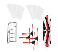 Tecasa Accessoires de rechange pour aspirateur Vileda VR ONE/VR 302 (4 brosses latérales, 6 filtres HEPA, 1 pré-filtre, 1 brosse centrale)