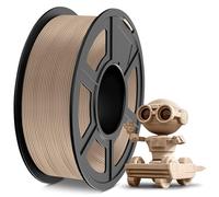 TECBEARS Filament Bois PLA 1.75mm 1KG, Wood Filament Contient 15% de Fibre de Bois, Surface Mate Avec Odeur de Bois, PréCision Dimensionnelle +/- 0.03mm, Bobine de 1000g