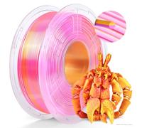 TECBEARS PLA Silk Filament 1.75MM, Dual Color Silk PLA+ Filament Bobine de 1kg, 360° dévoile des couleurs variées, Précision dimensionnelle +/- 0,02 mm, PLA Silk Bicolore Rose+Or Filament