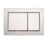 Tece Base plaque de commande pour technologie de double chasse plastique chromé mat 9.240.702