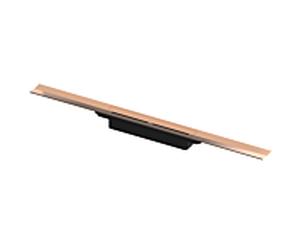 TECE douche à profil drain match0 670813 800 mm, Red / or rouge brillant, largeur 55 mm, PVD