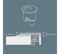 TECE drainline Siphon, DN 50 évacuation verticale, 650003,