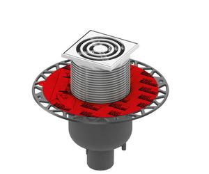 TECE drainpoint S Évacuation de salle de bains, set complet, pour une installation à la verticale DN 50, 3601300,