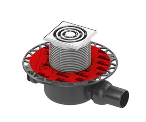 TECE drainpoint S Évacuation de salle de bains, set complet, pour une installation standard DN 50, 3601200,