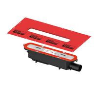 TECE drainprofile Corps d'encastrement pour caniveau de douche, pour une installation à plat DN 50, 673002,