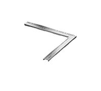 Grille design TECEdrainline "basic" pour canal coudé 90 degrés, 611010, 1000mm, poli - 611010