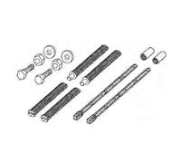 TECE Kit de rallonge (12 cm) pour plaque de commande de WC Planus/Ambia/Base/loop/square, 9820030,